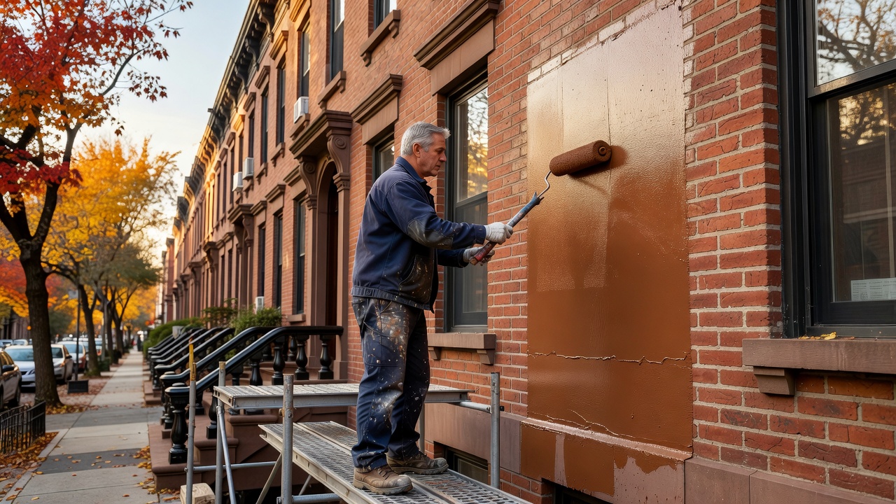 Stucco And Brick Painting in Brooklyn, NY
