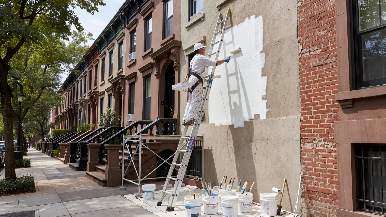 Stucco And Brick Painting in Brooklyn, NY