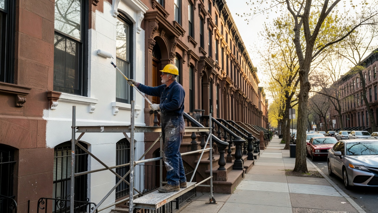 Stucco And Brick Painting in Brooklyn, NY