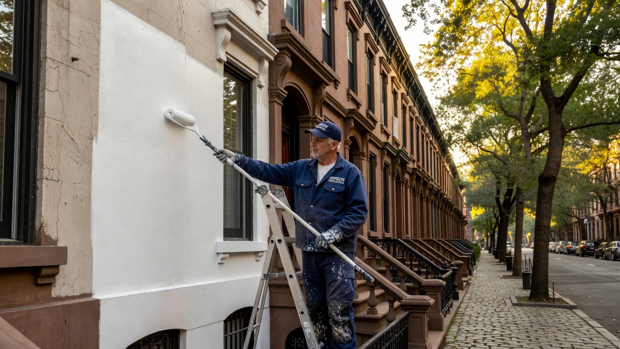 Stucco And Brick Painting in Brooklyn, NY
