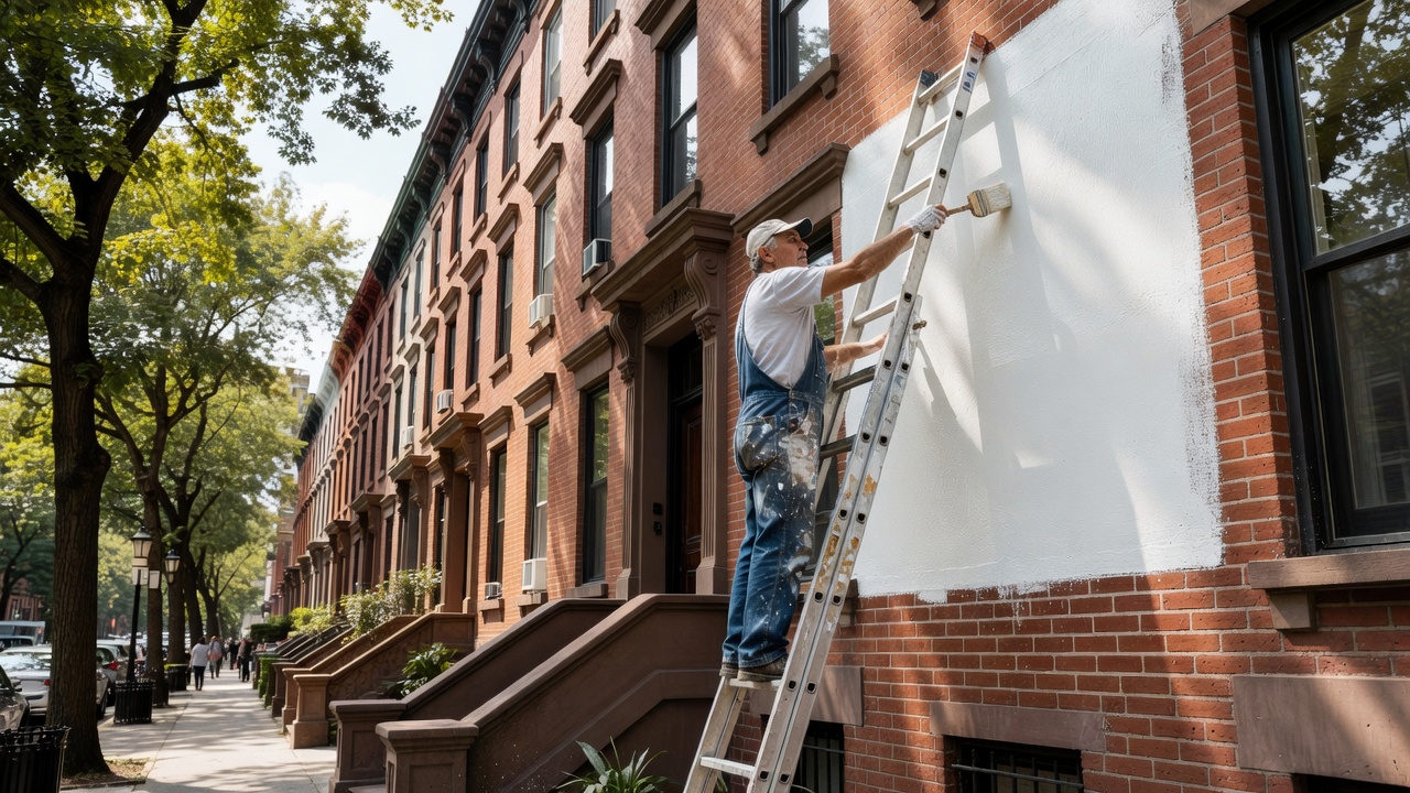 Stucco And Brick Painting in Brooklyn, NY