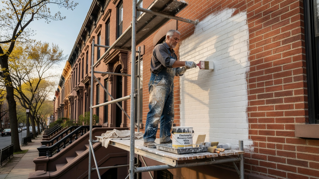 Stucco and Brick Painting in Brooklyn, NY
